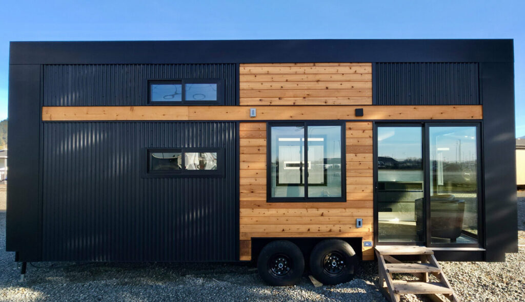 Rio Travel Trailer - modern design with wood and metal siding